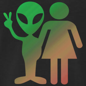 Intergalactic Couple Alien T-Shirt