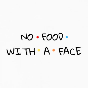 No Food With a Face - Friends Vegan Vegetarian Tee